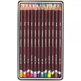 Derwent Coloursoft Pencils Yumuşak Kuru Boya Kalemi Seti 12'li Teneke Kutu - Thumbnail
