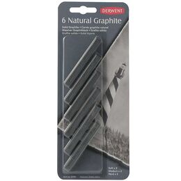 Derwent Compressed Charcoal Sıkıştırılmış Kömür Füzen Seti 6'lı Blister