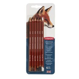 Derwent Drawing Pencils Renkli Çizim Kalemi Seti 6'lı Blister