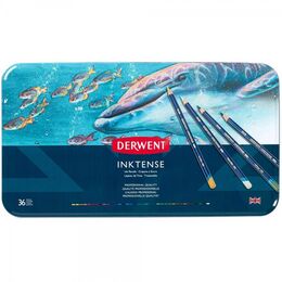 Derwent Inktense Mürekkep Etkili Aquarell Boya Kalemi Seti 72'li Teneke Kutu - 2