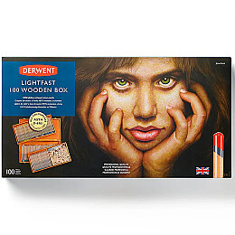 Derwent Lightfast Kuruboya Seti 100 Renk Ahşap Kutu - Derwent