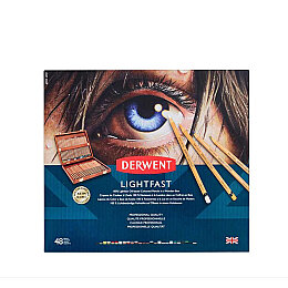 Derwent Lightfast Kuruboya Seti 48 Renk Ahşap Kutu - 2