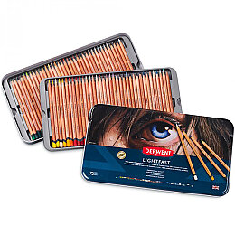 Derwent Lightfast Kuruboya Seti 72 Renk Metal Kutu - Derwent