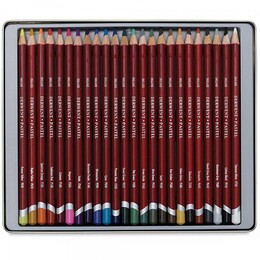 Derwent Pastel Pencil Teneke Kutu Pastel Boya Kalem Seti 24 Renk - 3