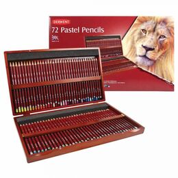 Derwent Pastel Pencil Ahşap Kutu Pastel Boya Kalem Seti 72 Renk - 1