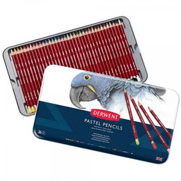 Derwent Pastel Pencil Teneke Kutu Pastel Boya Kalem Seti 36 Renk - 1