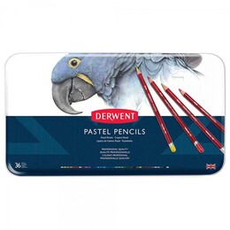 Derwent Pastel Pencil Teneke Kutu Pastel Boya Kalem Seti 36 Renk - Thumbnail