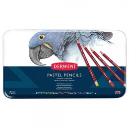 Derwent Pastel Pencil Teneke Kutu Pastel Boya Kalem Seti 72 Renk - Thumbnail