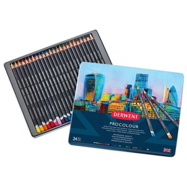 Derwent Procolour Kuru Boya Kalemi Seti 24