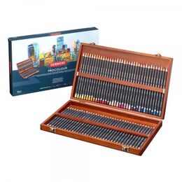 Derwent Procolour Kuru Boya Kalemi Seti 72'li Ahşap Kutu - 1