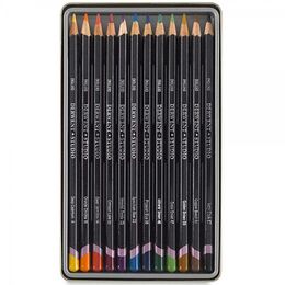 Derwent Studio Pencils Kuru Boya Kalemi Seti 12'li Teneke Kutu - 3