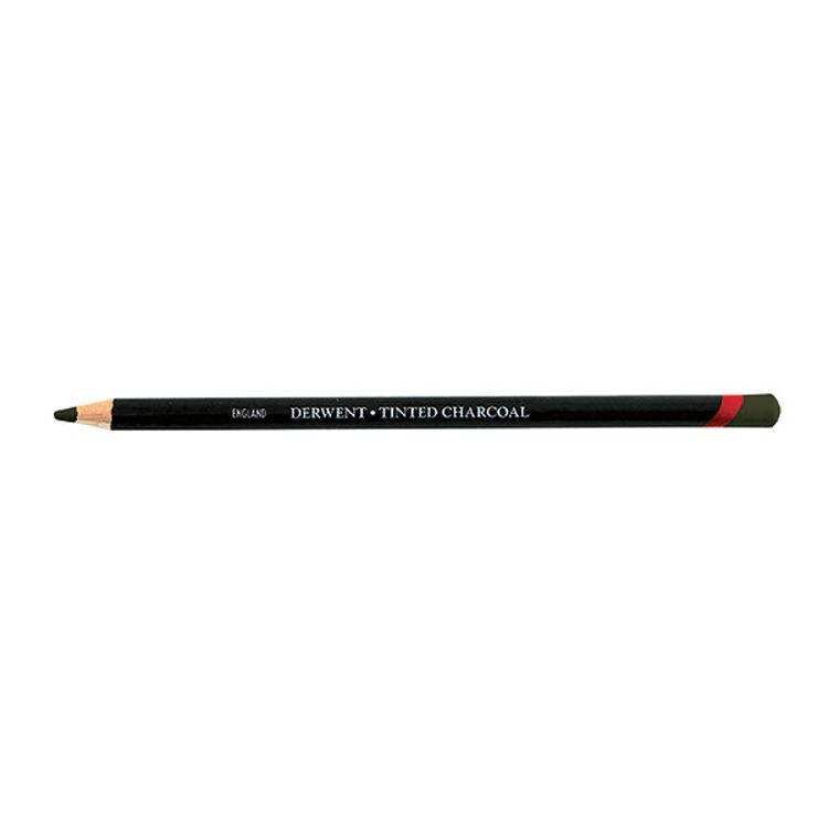Derwent Tinted Charcoal Renkli Kömür Füzen Kalem Tc16 Dark Moss