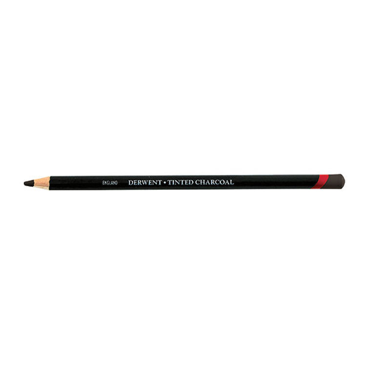 Derwent Tinted Charcoal Renkli Kömür Füzen Kalem Tc19 Burnt Earth