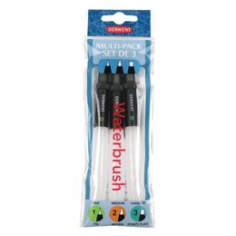 Derwent Waterbrush Su Hazneli Fırça Seti 3 Boy (İnce+Orta+Düz Uç) - 2
