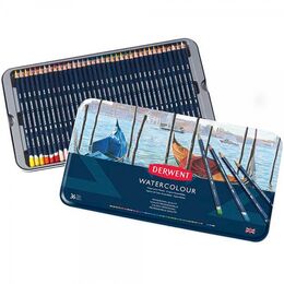Derwent Watercolour Pencil Sulu Boya Kalemi Seti 36′lı Teneke Kutu - 1