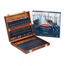 Derwent Watercolour Pencil Sulu Boya Kalemi Seti 48′li Ahşap Kutu - 1