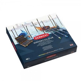 Derwent Watercolour Pencil Sulu Boya Kalemi Seti 48′li Ahşap Kutu - 3