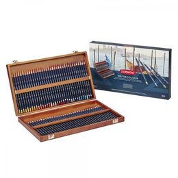 Derwent Watercolour Pencil Sulu Boya Kalemi Seti 72′li Ahşap Kutu - 1