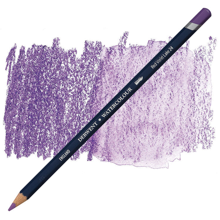 Derwent Watercolour Pencil Suluboya Kalemi 24 Red Violet Lake