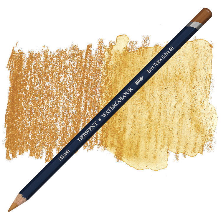 Derwent Watercolour Pencil Suluboya Kalemi 60 Burnt Yellow Ochre
