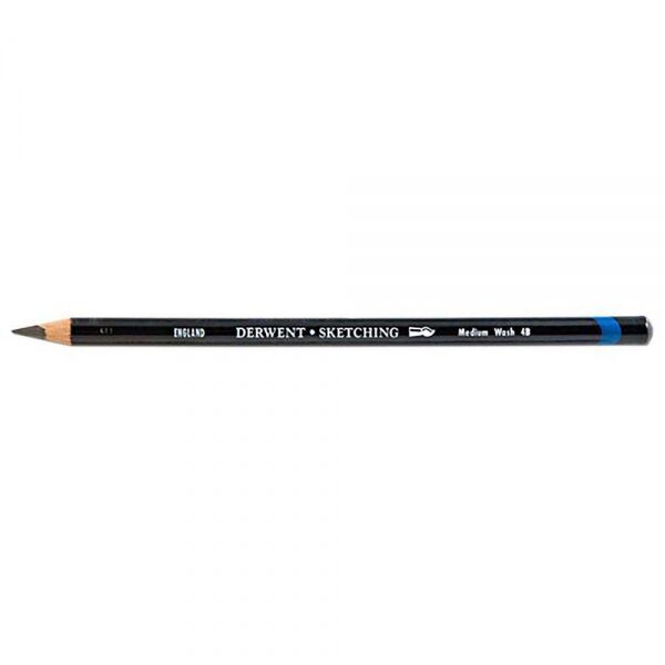 Derwent Watersoluable Sketching Pencil Suda Çözünebilen Eskiz Kalemi 4b - Medium Wash
