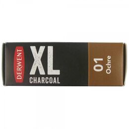 Derwent XL Charcoal Block Kalın Kömür Füzen 01 Ochre