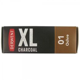 Derwent XL Charcoal Block Kalın Kömür Füzen 01 Ochre - 2
