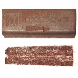 Derwent XL Charcoal Block Kalın Kömür Füzen 02 Sanguine - 1