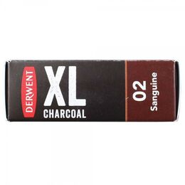 Derwent XL Charcoal Block Kalın Kömür Füzen 02 Sanguine
