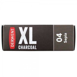Derwent XL Charcoal Block Kalın Kömür Füzen 04 Sepia - 2