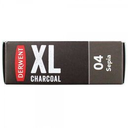 Derwent XL Charcoal Block Kalın Kömür Füzen 04 Sepia