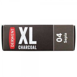 Derwent XL Charcoal Block Kalın Kömür Füzen 04 Sepia - 2
