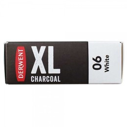 Derwent XL Charcoal Block Kalın Kömür Füzen 06 White - Thumbnail