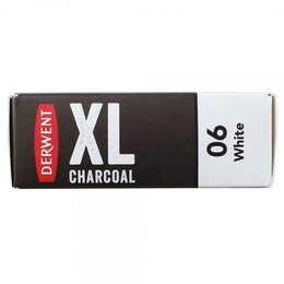 Derwent XL Charcoal Block Kalın Kömür Füzen 06 White - 2