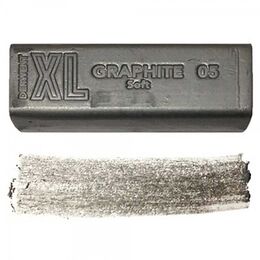 Derwent XL Graphite Block Kalın Grafit Füzen 05 Soft Graphite - 1