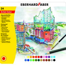 Eberhard Faber Artist Color Aquarell Sulu Boya Kalemi Seti 24 Renk Metal Kutu
