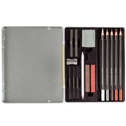 Eberhard Faber Artist Color Karakalem Eskiz Çizim Seti 16 Parça - 1