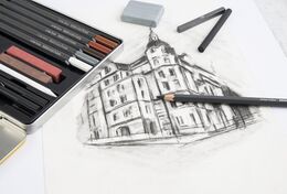 Eberhard Faber Artist Color Karakalem Eskiz Çizim Seti 16 Parça - 2