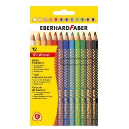 Eberhard Faber TRI Winner Kalın Üçgen Kuru Boya 12 Renk - 1
