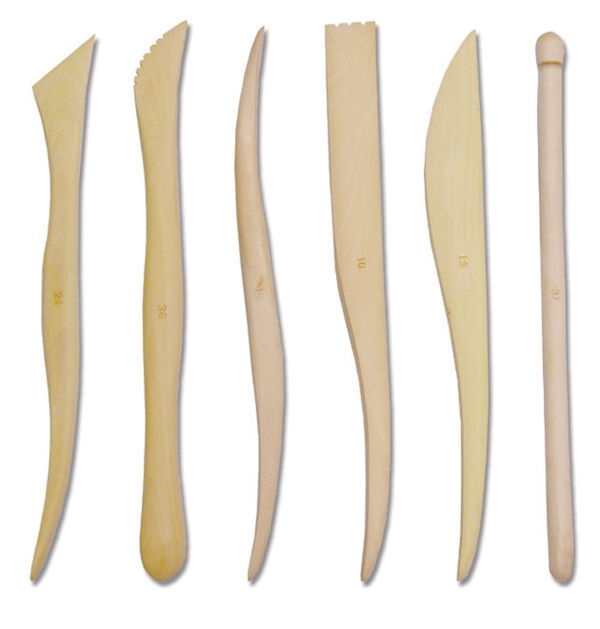 Ahşap Ebeşuar Modelaj Seti 6 Parça 15 Cm.