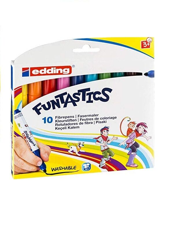 Edding E-14 Funtastics Jumbo Keçeli Kalem 10 Renk