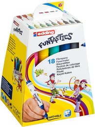 Edding 14 Funtastics Kalın Uçlu Keçeli Kalem 18 Renk - 1