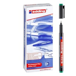 Edding 140 S Çok Amaçlı Permanent Kalem (Asetat Kalemi) YEŞİL 10'lu Kutu - 1