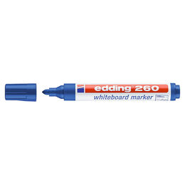 Edding 260 Whiteboard Marker Yazı Tahtası Kalemi 10'lu Kutu Mavi