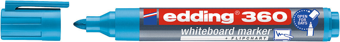 Edding 360 Whiteboard Marker Yazı Tahtası Kalemi Açık Mavi