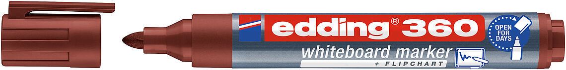Edding 360 Whiteboard Marker Yazı Tahtası Kalemi Kahverengi