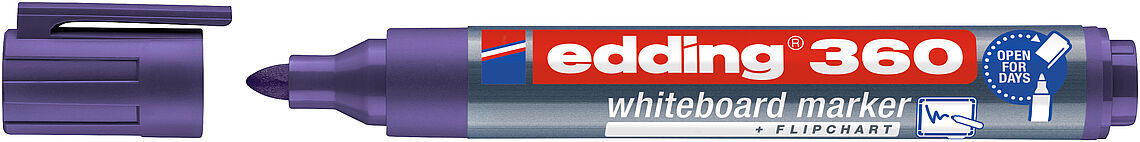 Edding 360 Whiteboard Marker Yazı Tahtası Kalemi Mor