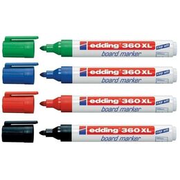 Edding 360 XL Whiteboard Marker Doldurulabilir Yazı Tahtası Kalemi Seti 4'lü Karışık Renk