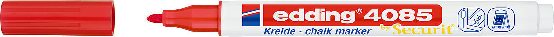 Edding 4085 Sıvı Tebeşir Kalemi Kırmızı