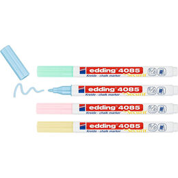 Edding 4085 Sıvı Tebeşir Kalemi Seti 4 Renk Blister PASTEL - 1